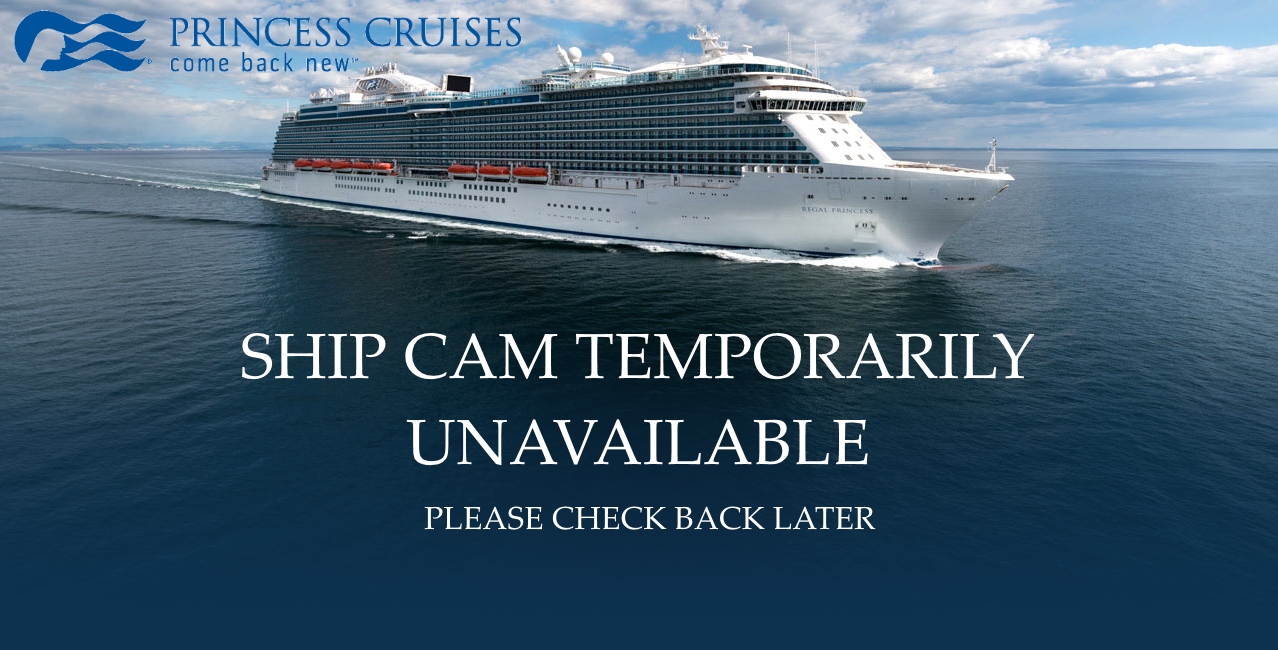 A live picture from the bridge of the Caribbean Princess